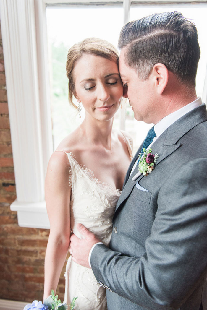 bride and groom portrait 