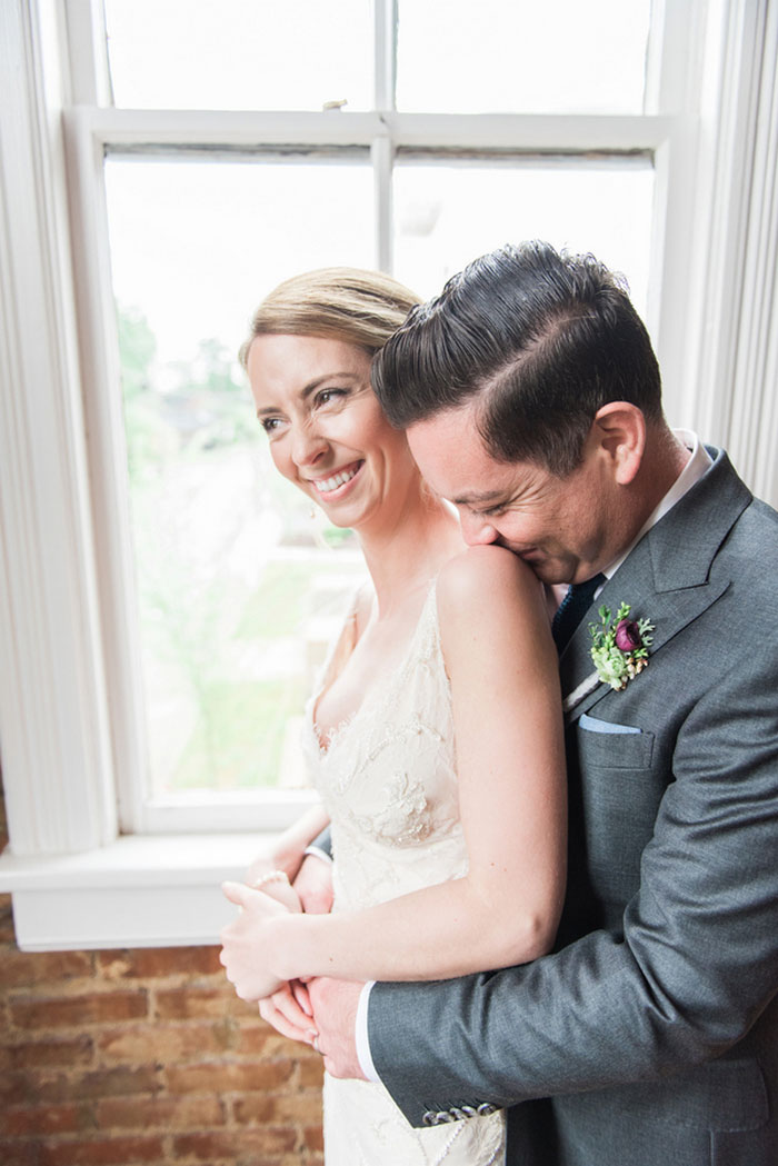 bride and groom portrait 