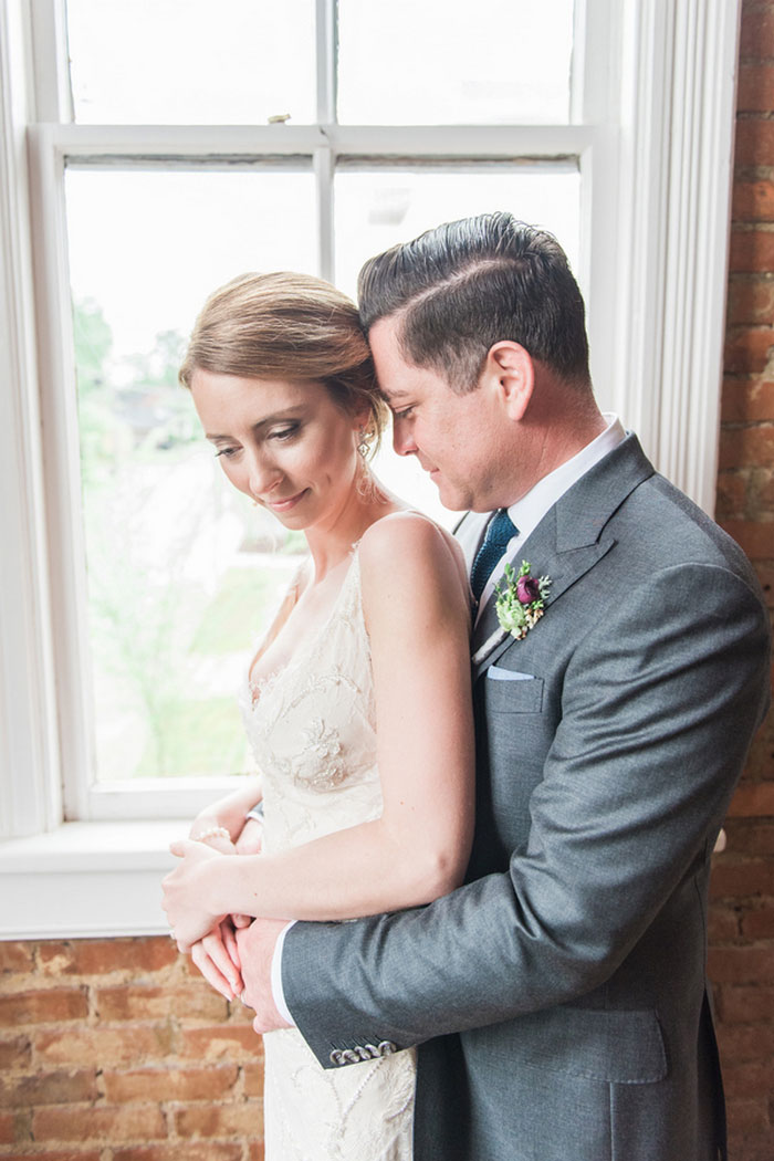 bride and groom portrait 