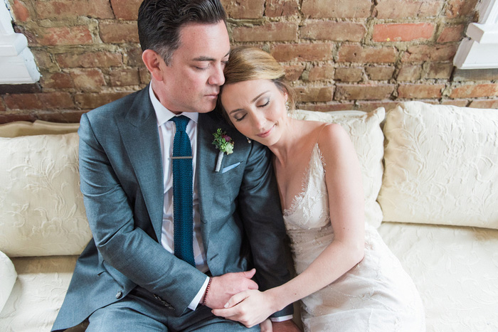 bride and groom portrait 