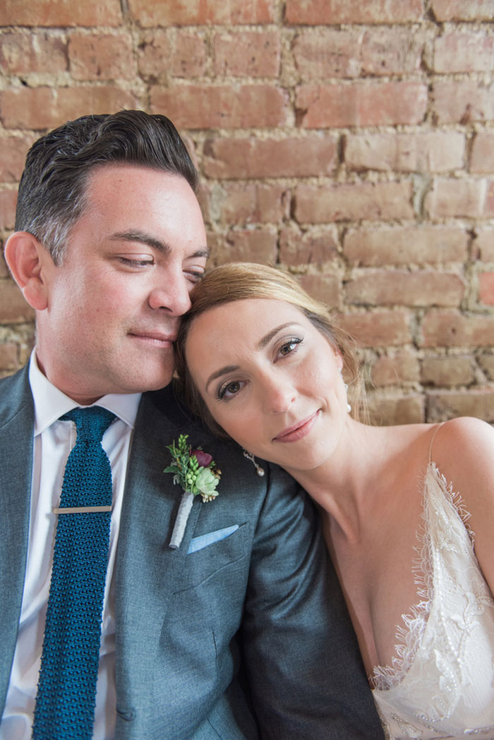 bride and groom portrait