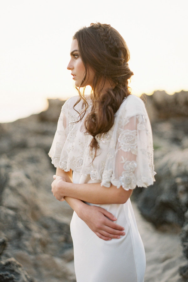 lace and glitter cape