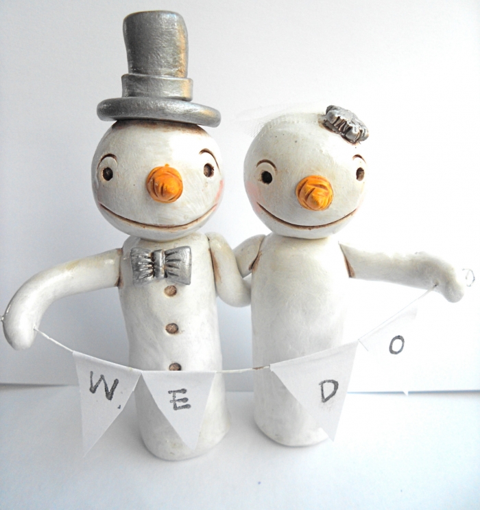 snoman-couple-cake-topper