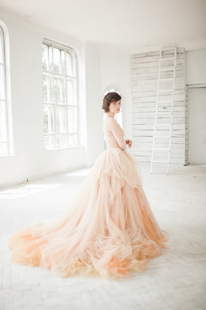 tulle wedding dress