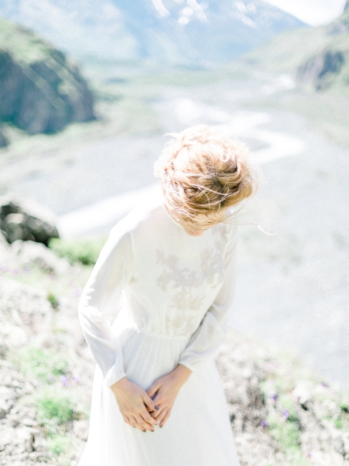 vintage winter wedding dress