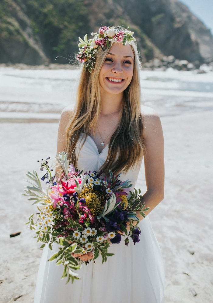 Victoria And William S Beach Wedding In Big Sur Intimate Weddings