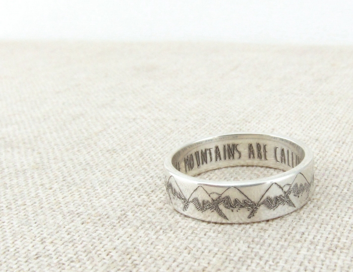 mountain inspired ring