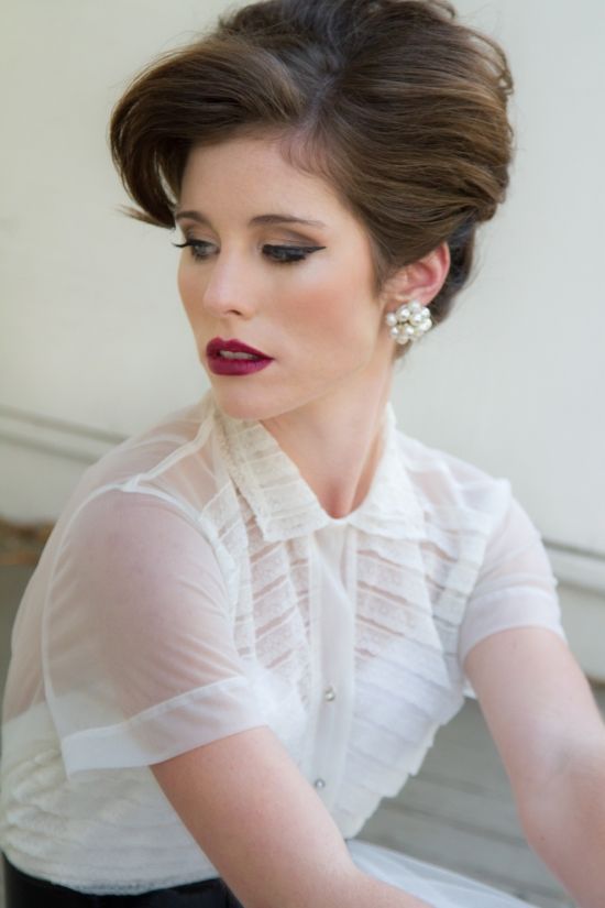 vintage wedding hair