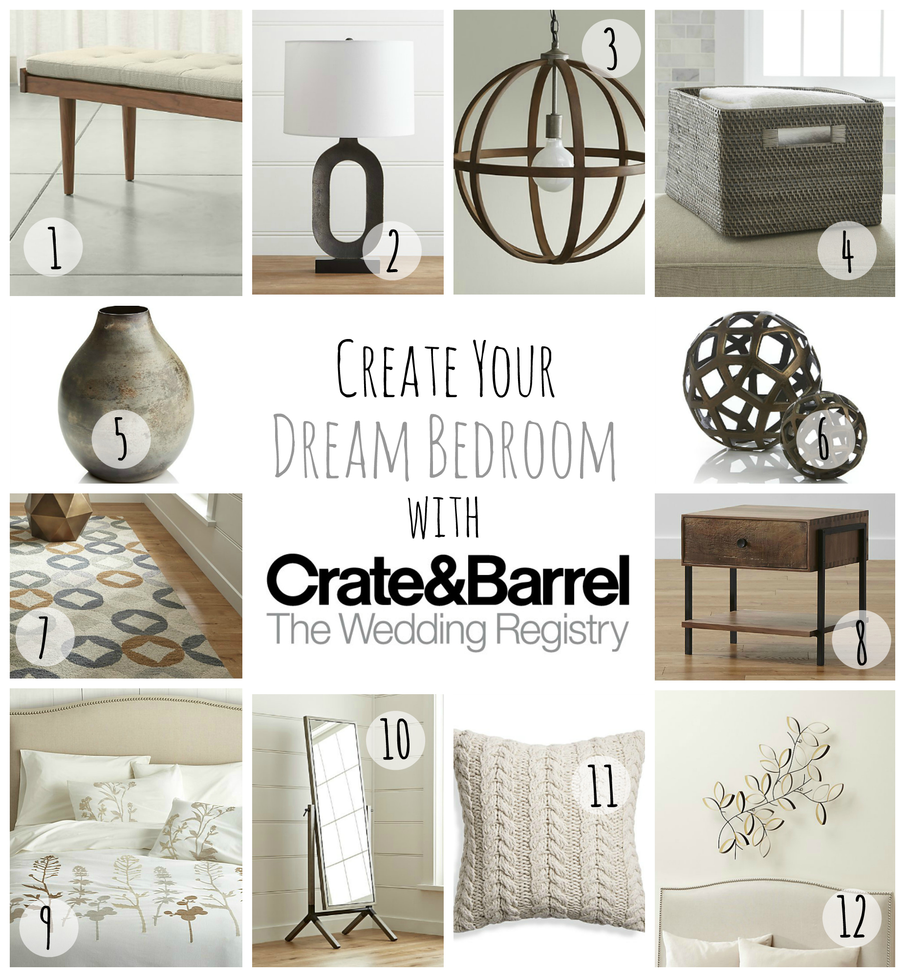 Have Sweet Dreams with a Wedding Registry from Crate and Barrel