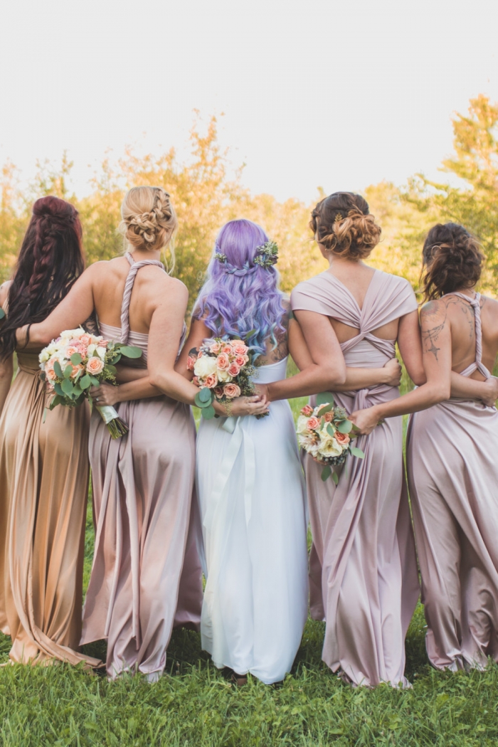 rose gold dresses for wedding