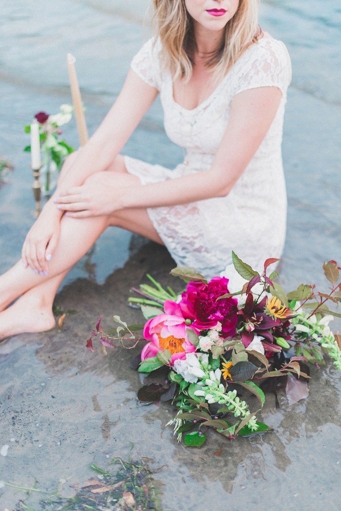 elegant picnic styled shoot