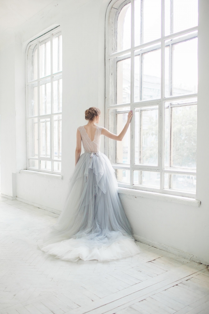 Non traditional wedding clearance dresses with color