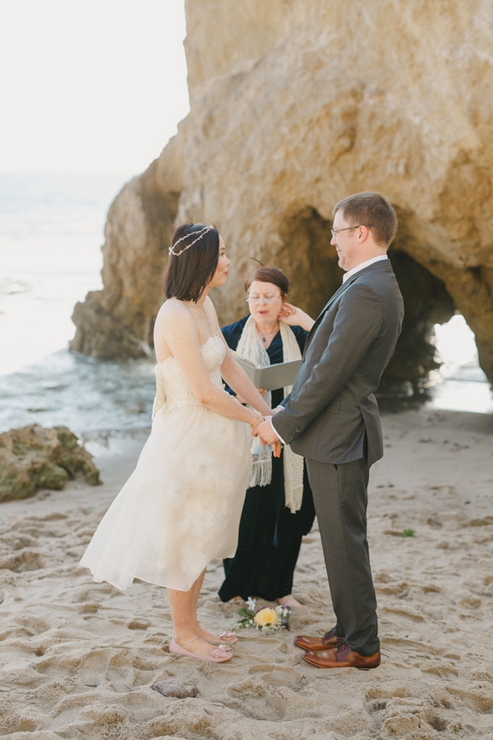 california elopement beach