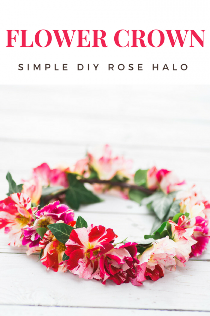 diy rose garland