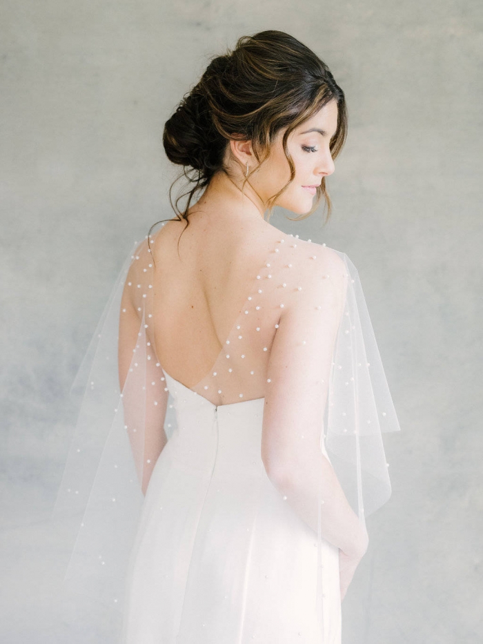 10 Elegant Short Bridal Capes from Etsy | Intimate Weddings - Small ...