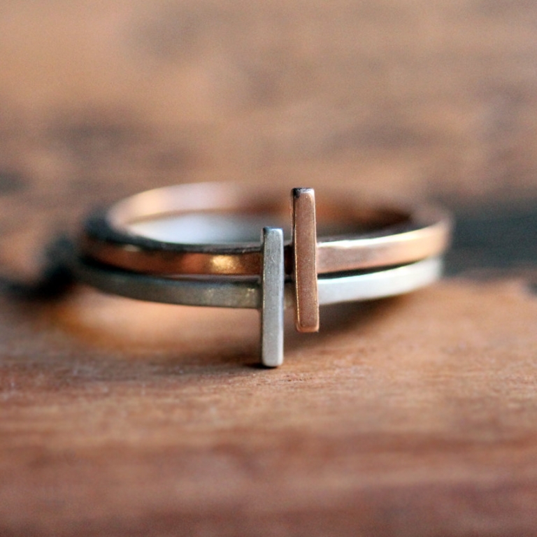 10 Sleek and Modern Stacking Rings from Etsy