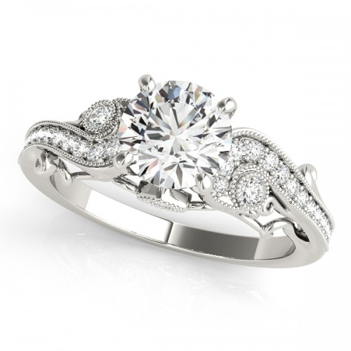 allegra white ring cultured diamond