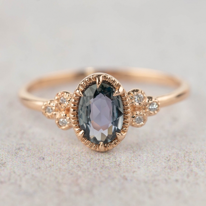teal engagement ring