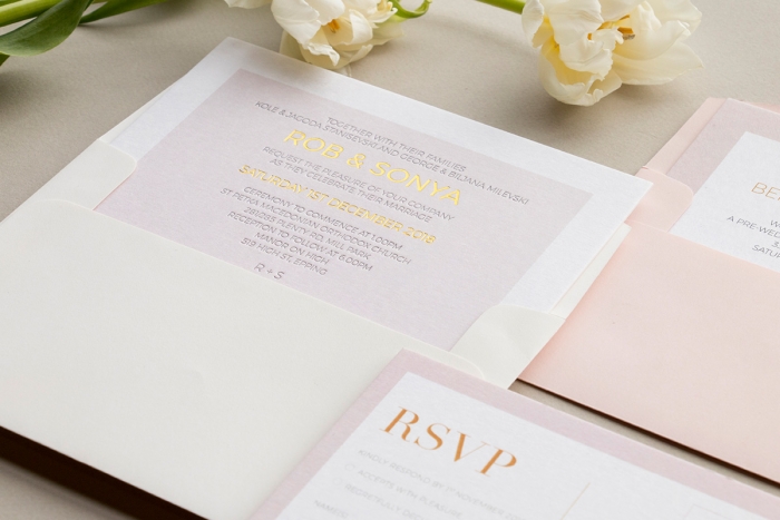 2019 wedding trends stationery gold foil letterpress wedding invitations paperlust