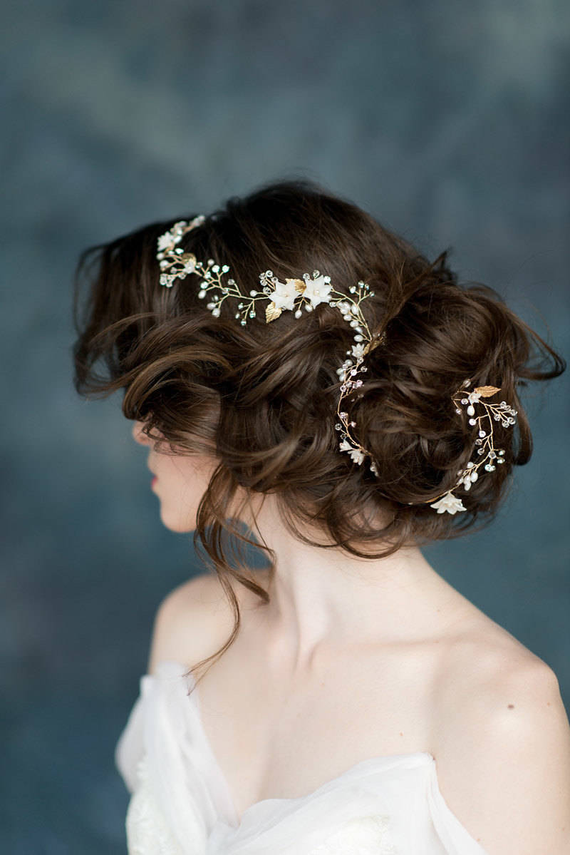 Dreamy Bridal Hair Vines + Beautiful Bridal Hairstyle Inspiration