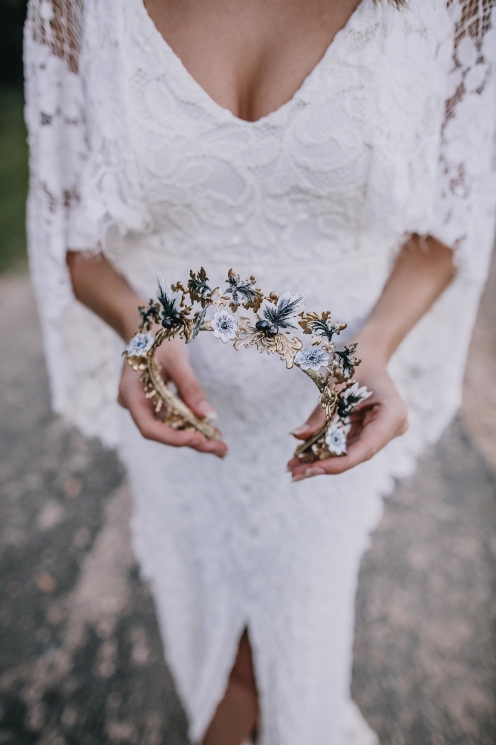 bridal headpiece flower crown wedding bridal accessory etsy 