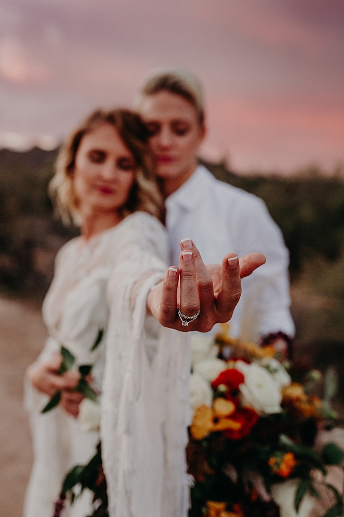 desert elopement styled shoot same sex