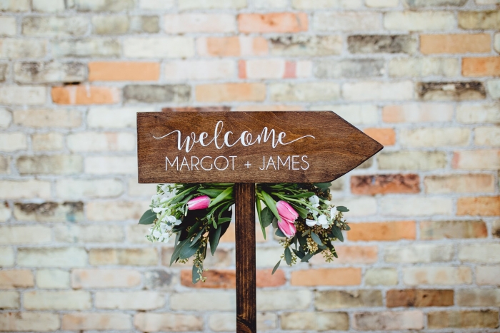 rustic wedding sign