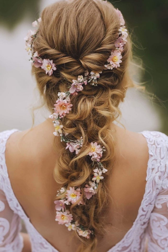 boho bridal hairstyle