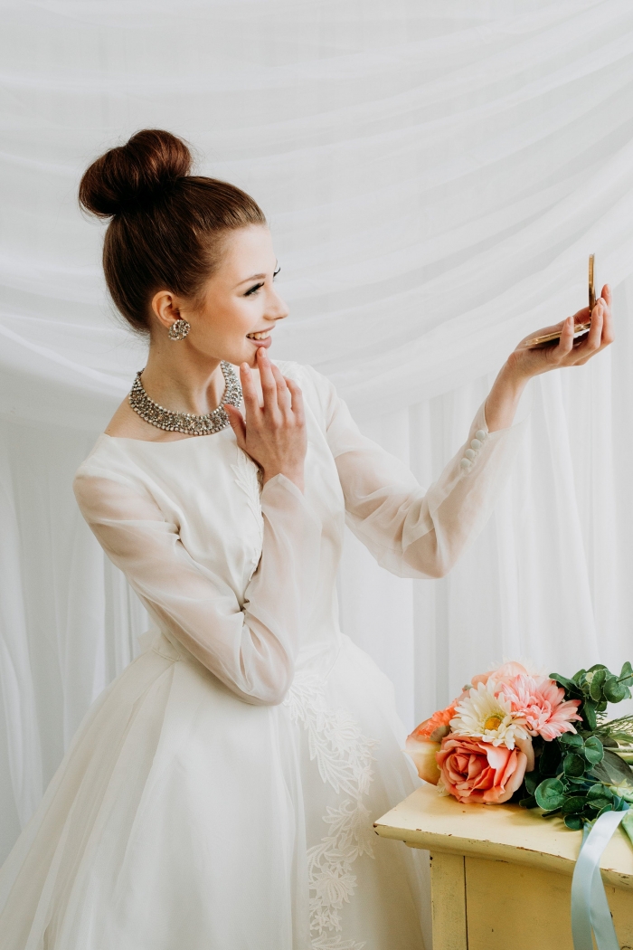 1950s genuine vintage wedding dress