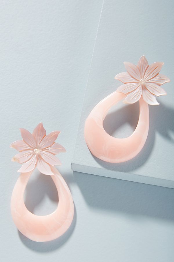 flower bridal earrings 