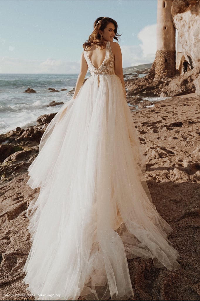 bhldn beach wedding dress 