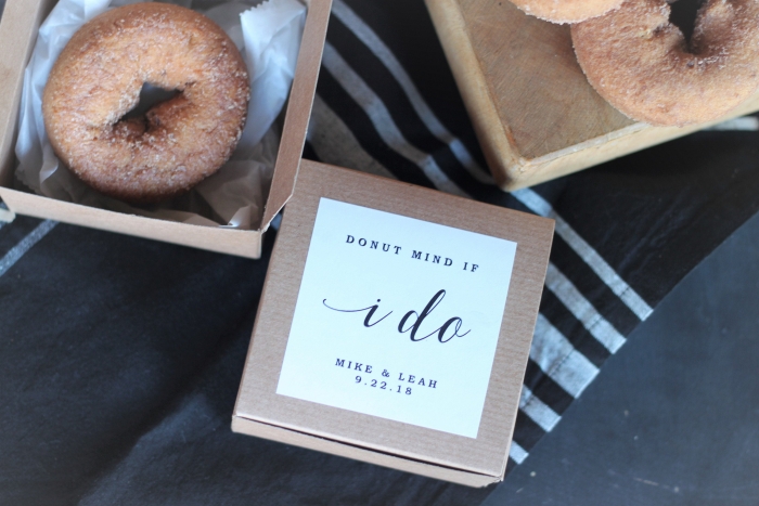 donut wedding favor