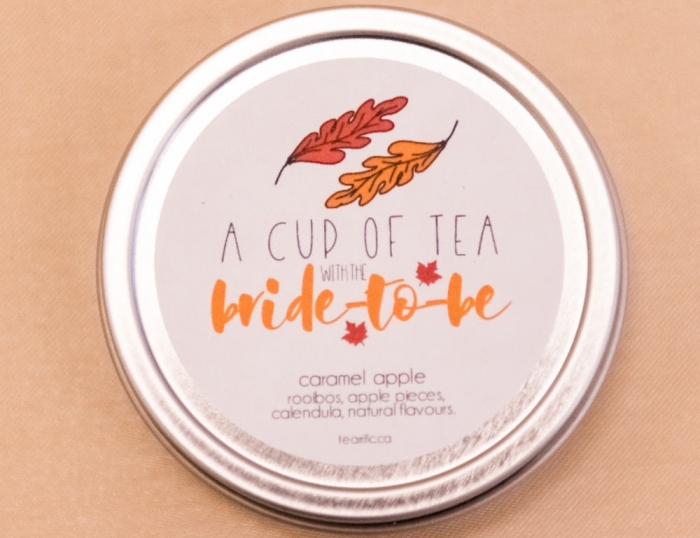 tea bridal shower favor fall 