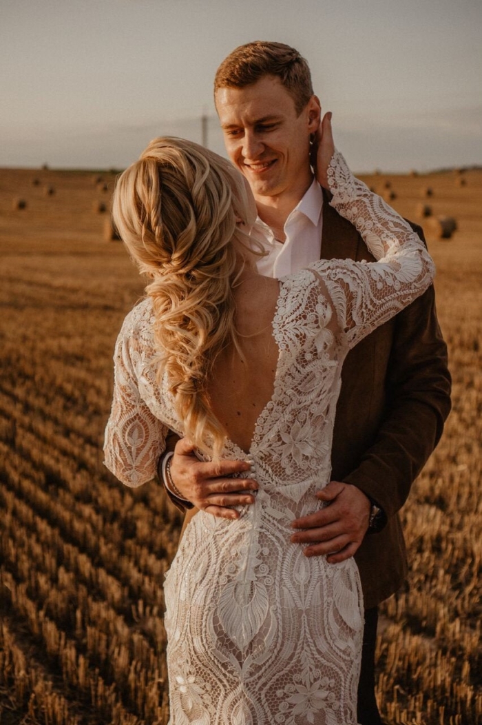 boho wedding dress etsy 