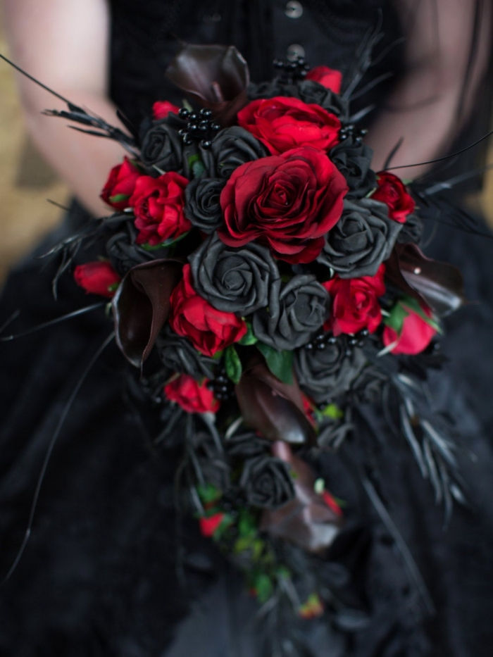 goth wedding bouquet