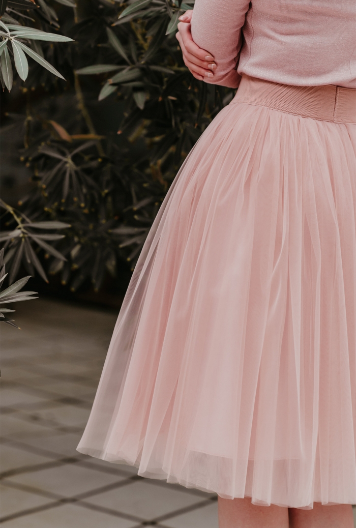 pink tulle bridesmaid skirt