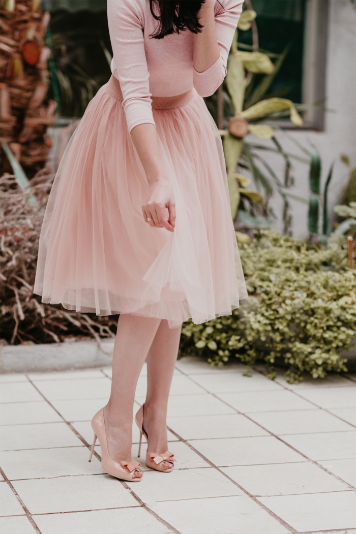 tulle bridesmaid skirt pink 