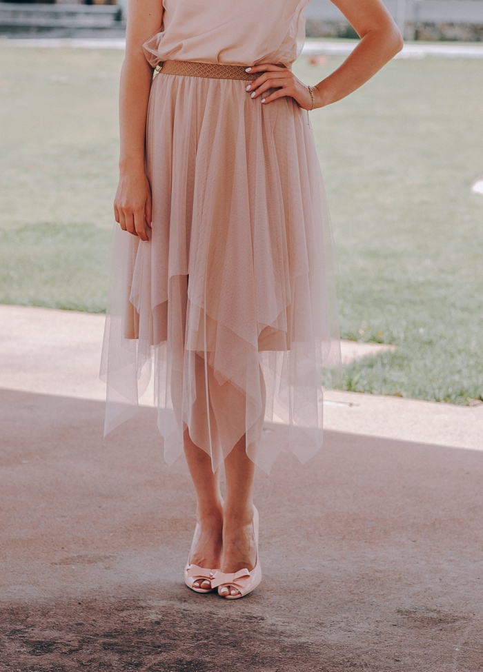 pink bridesmaid skirt tulle