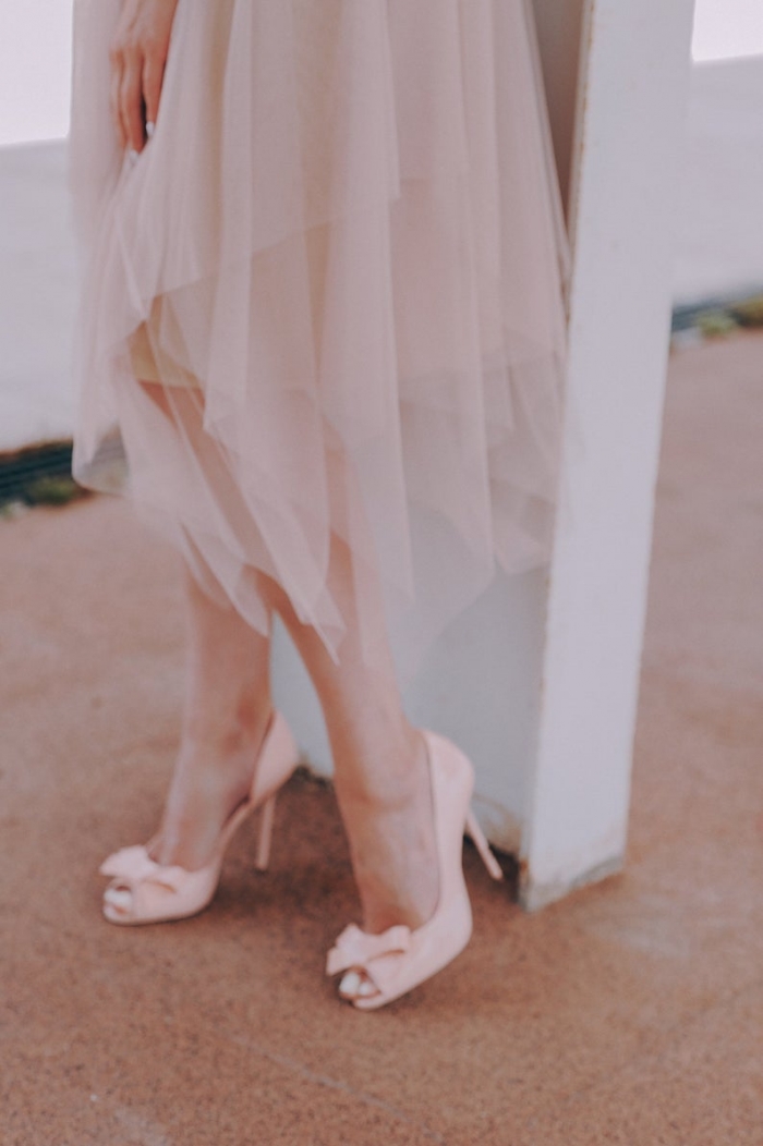 pink bridesmaid skirt tulle