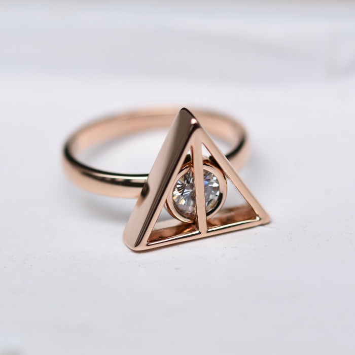 harry potter engagement ring rose gold 