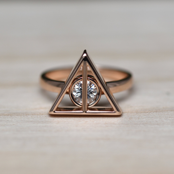 harry potter engagement ring rose gold 