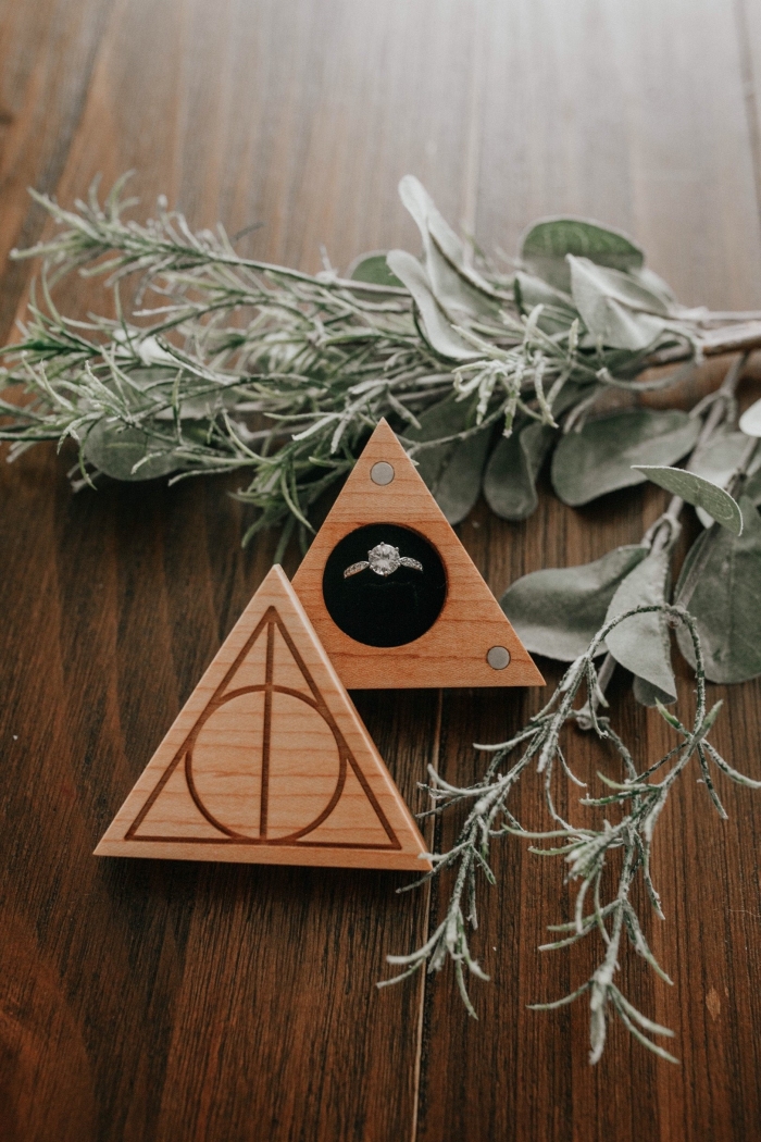 harry potter wedding ring box 