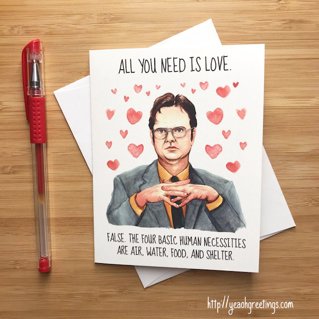 office greeting card valentines day 
