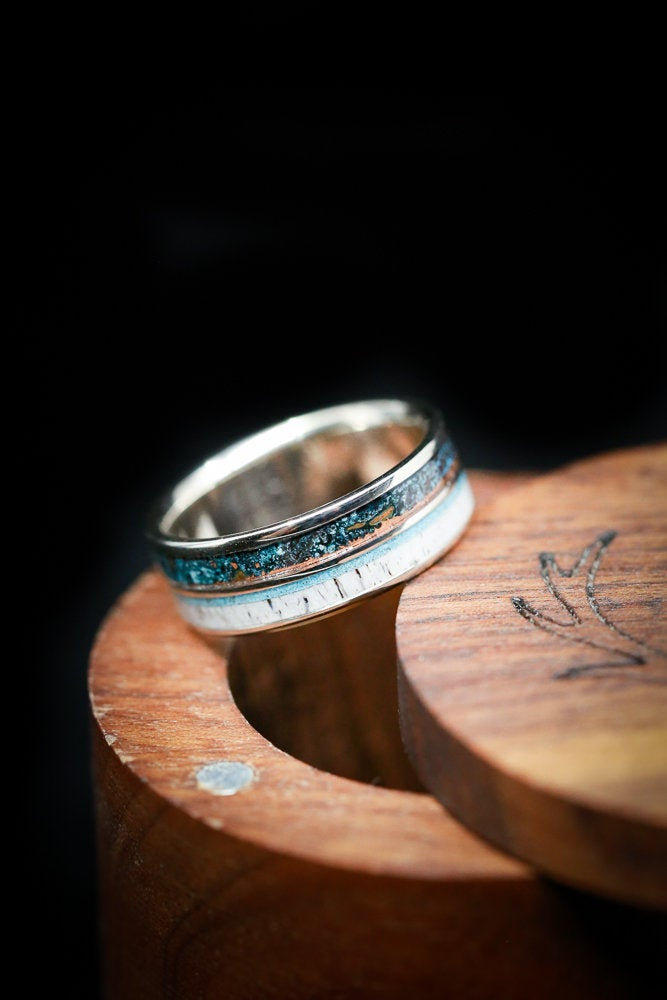 unique wedding bands for him 