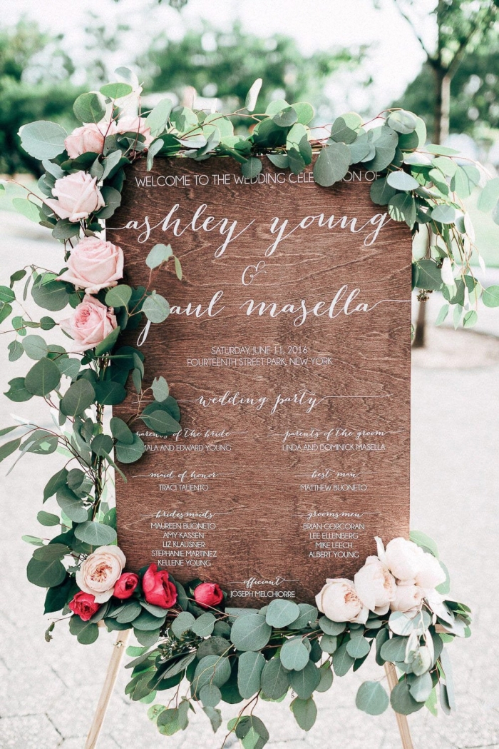 wooden wedding sign etsy wedding program ideas