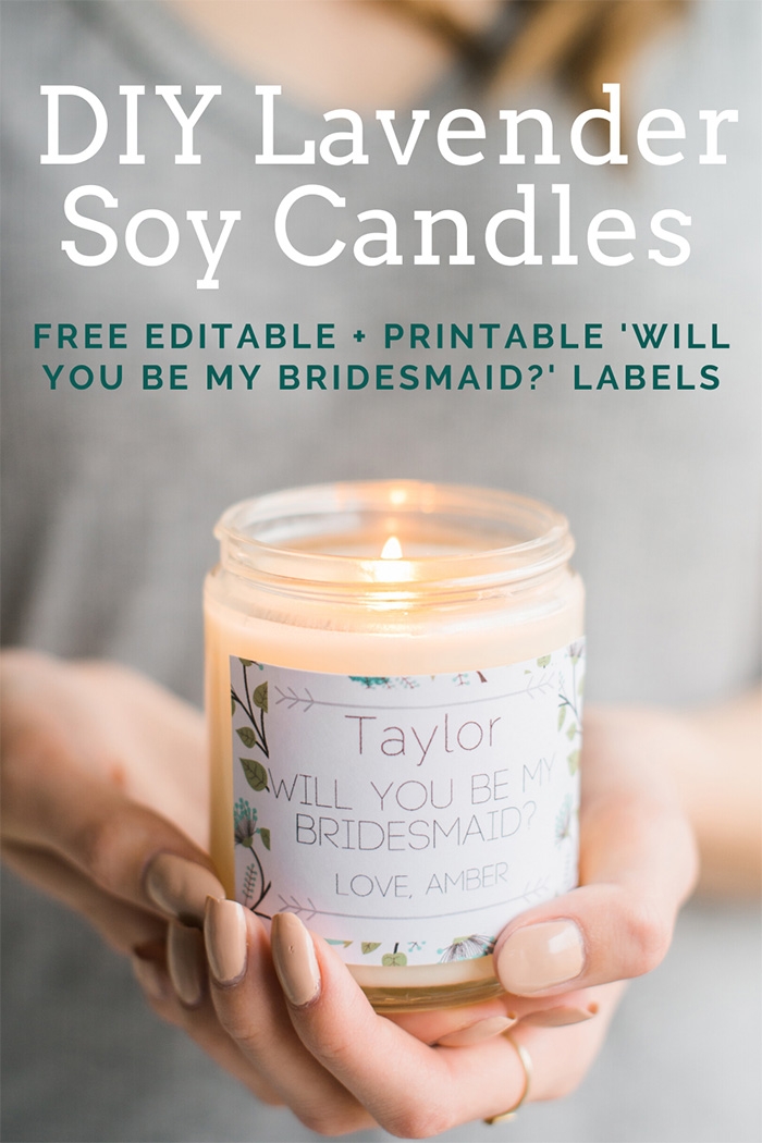 diy lavender soy candles