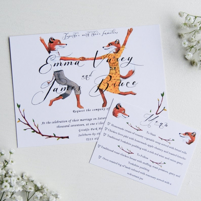 custom illustrated wedding invitations etsy unique wedding ideas
