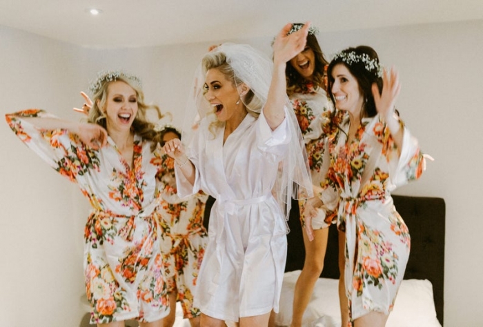 silk bridesmaid robes