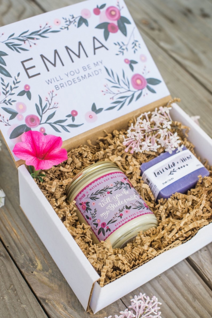 personalized bridesmaid gift box