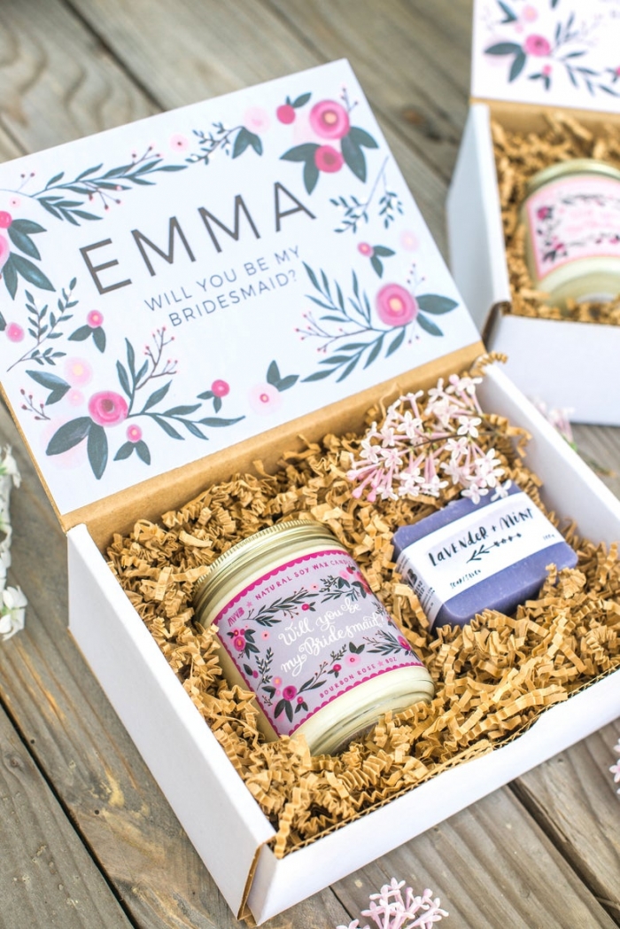 custom bridesmaid gift box